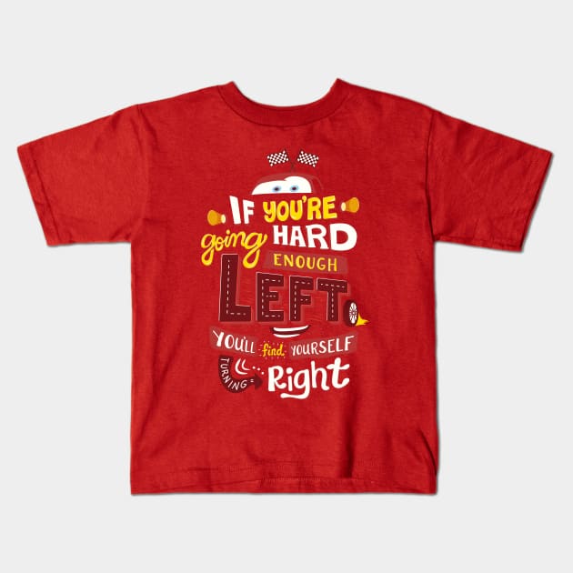 Go Hard Enough Left Kids T-Shirt by risarodil